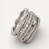 Vintage Layered Cubic Zirconia Ring