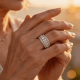 Vintage Silver Eternity Band Ring