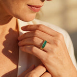 Gold Emerald Ring