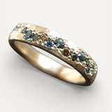 Vintage Gold Colourful Ring