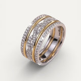 Sparkling Braided Cubic Zirconia Ring