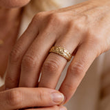 Vintage Gold Flower Ring