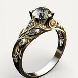 Elegant Exotic Cubic Zirconia Ring