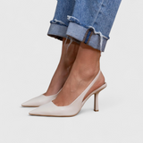 Leonor™ | Escarpín Slingback de Tacón Fino y Puntera Afilada