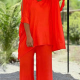 Úrsula™ | Conjunto Túnica Ombros Abertos y Pantalón