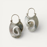 Vintage Silver Spiral Earrings
