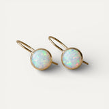 Vintage White Opal Earrings