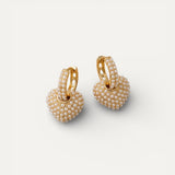 Gold Love Pearl Earrings