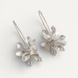 Vintage Silver Irregular Flower Earrings