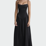 Satin Maxi Haljina s Tanjim Naramenicama