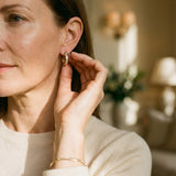 Vintage Gold Diamond Earrings