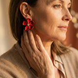Gold Flower Earrings