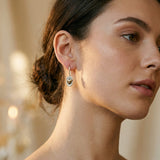 Vintage Silver Gold Heart Earrings