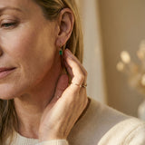 Luisa Elegant Emerald Earrings