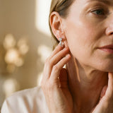 Moissanite Hoop Earrings