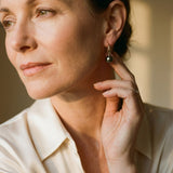 Elegant Olive Pearl Earrings