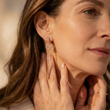 Gold-Plated Sequin Earrings