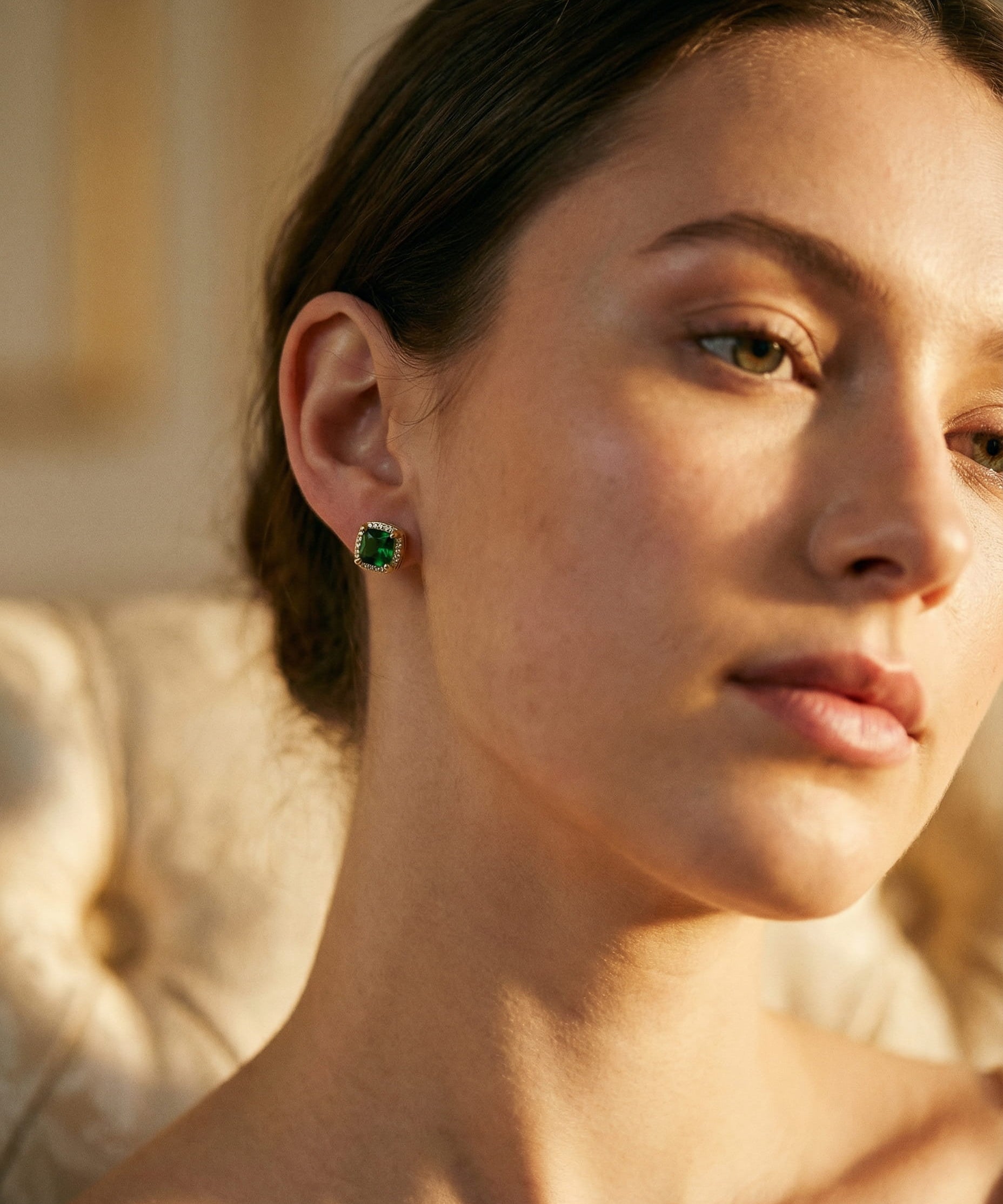 Carina Emerald Stone Earrings