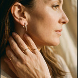 Elegant Gold Cross Earrings
