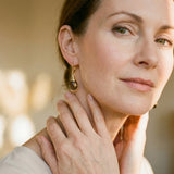 Gold Desert Crystal Earrings