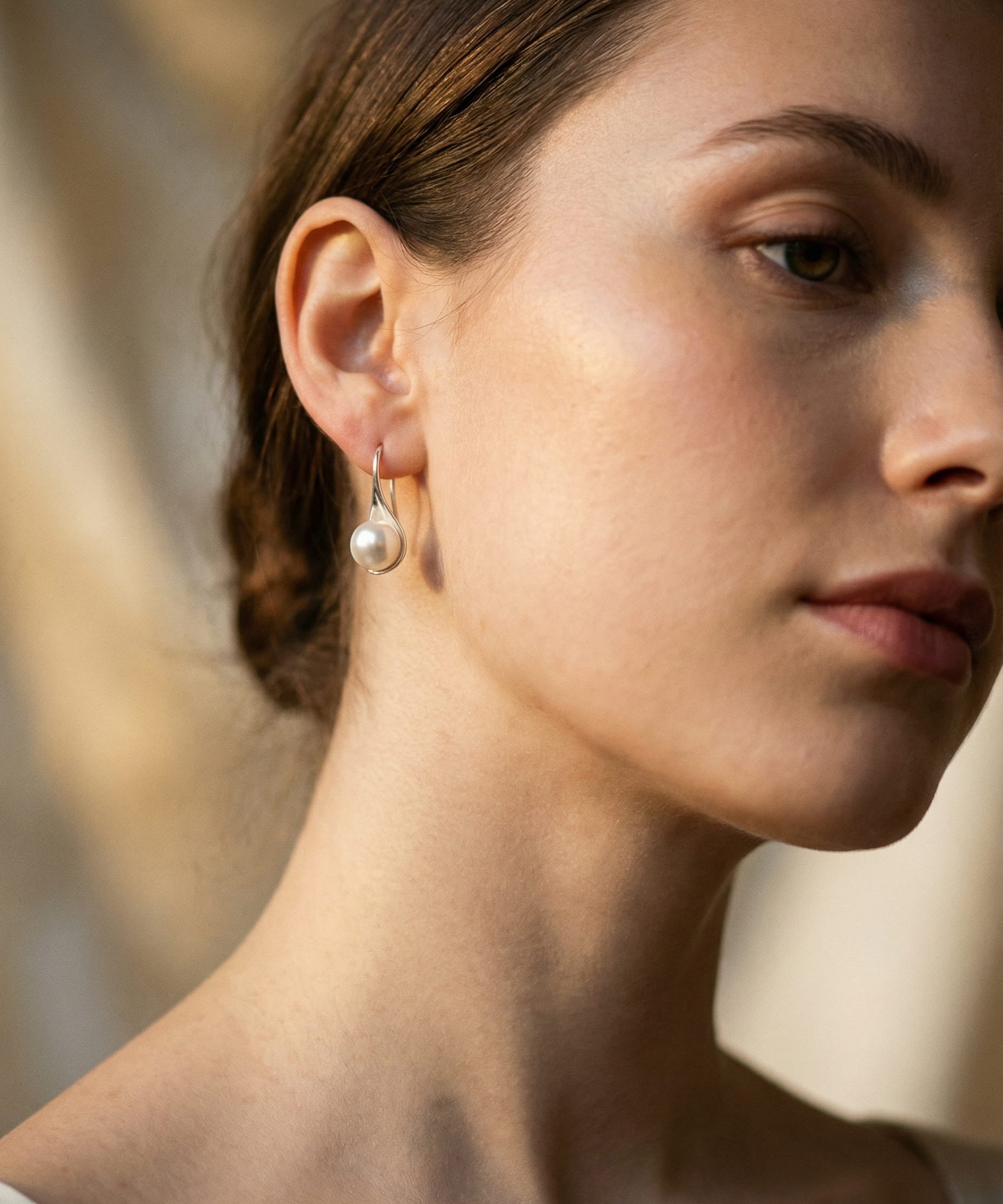 Elegant Teardrop Pearl Earrings