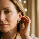Sparkling Crystal Hoop Earrings