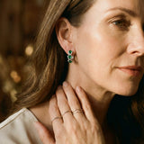 Sparkling Crystal Hoop Earrings