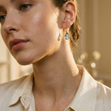 Inlaid Opal Earrings