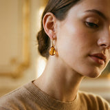 Inlaid Opal Earrings