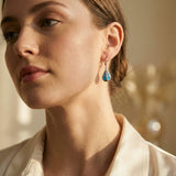 Tree of Life Earrings in Opal and Silver