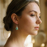 Tree of Life Earrings in Opal and Silver