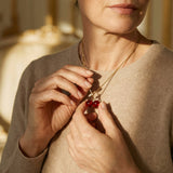 Gold Cherry Necklace