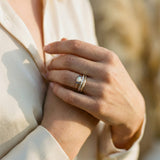 Vintage Gold Opal Ring Set
