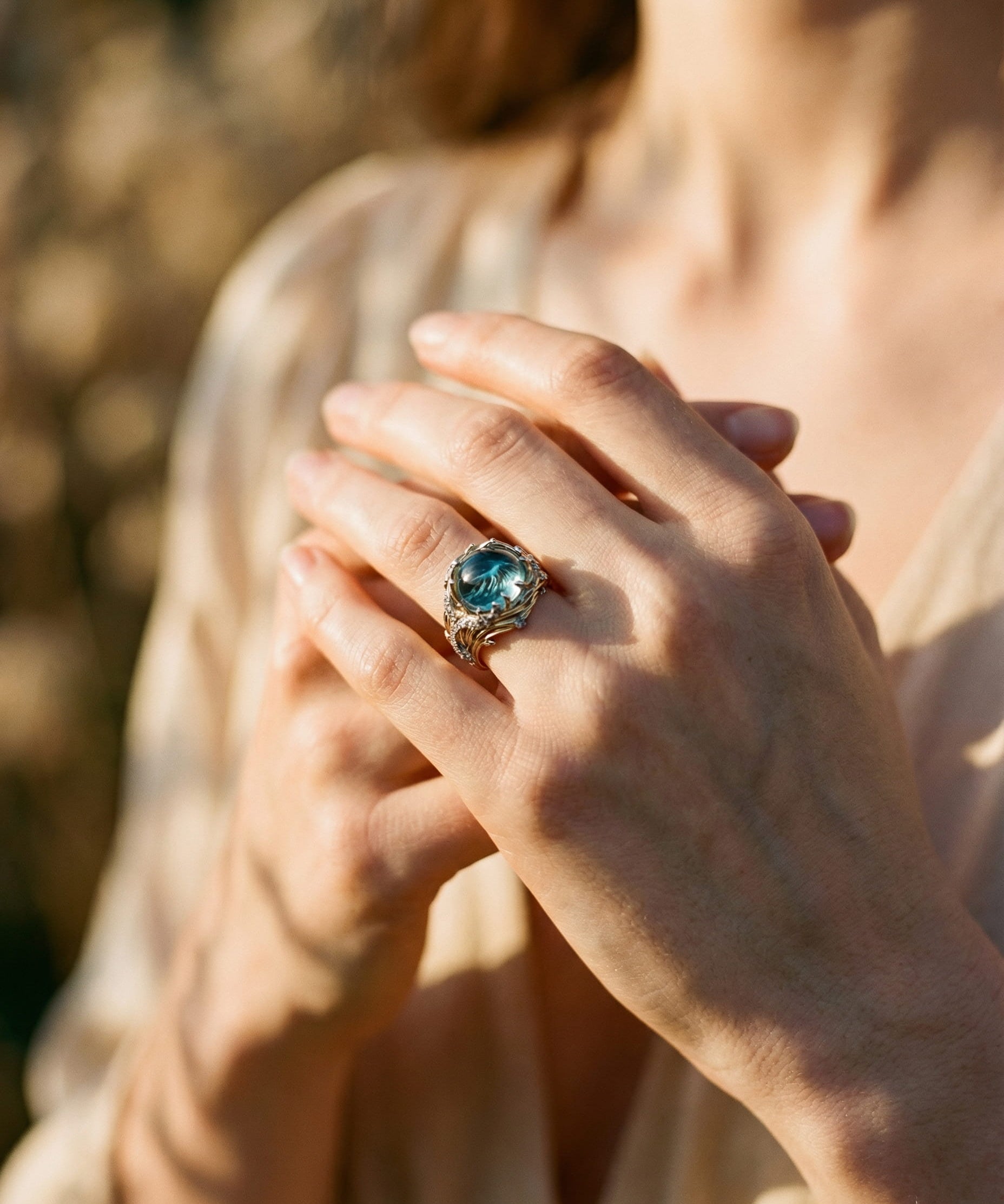 Resin Diamond Ring