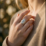 Geometric Metal Ring