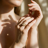 Vintage Delicate Gold Pearl Ring
