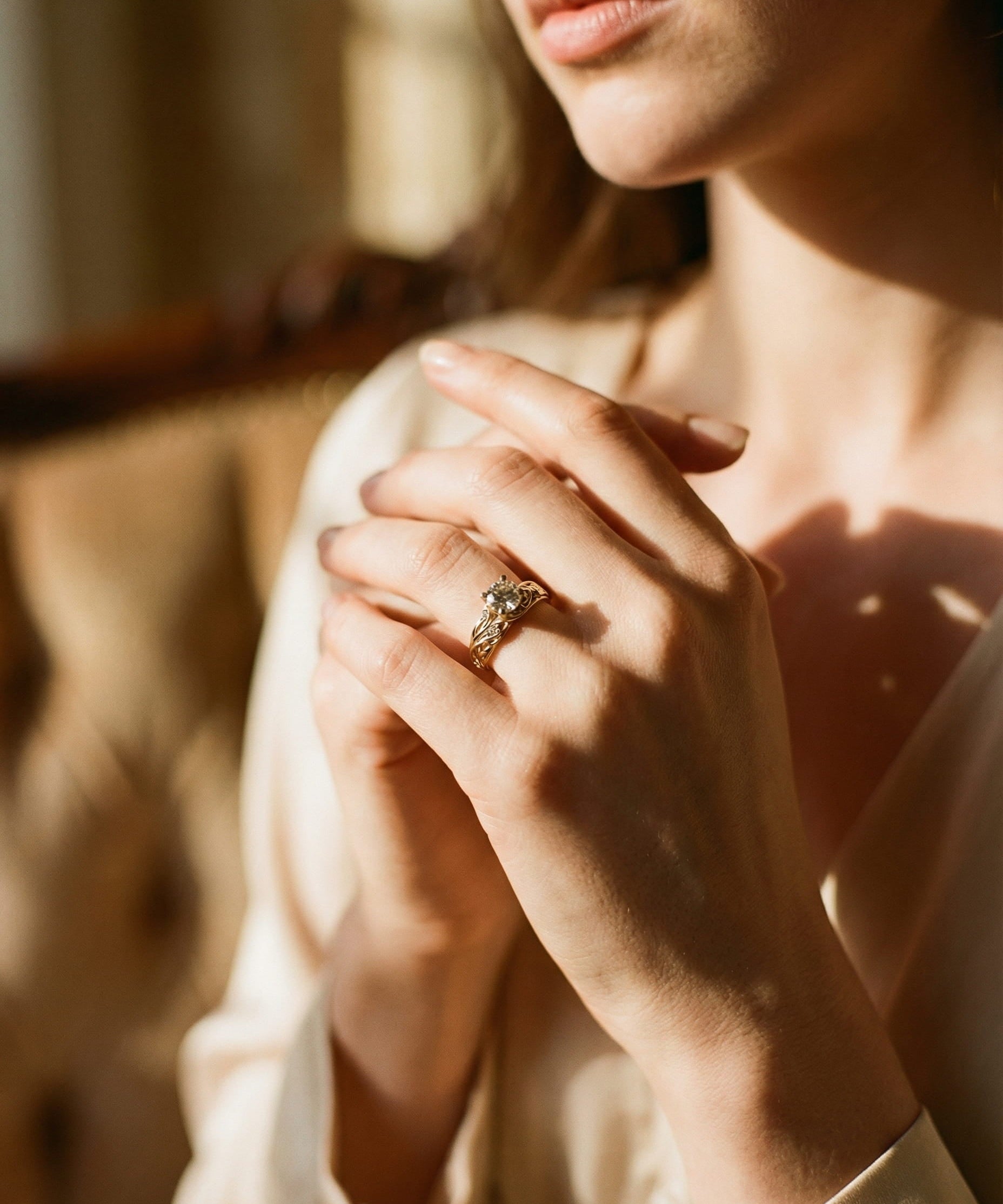 Elegant Exotic Cubic Zirconia Ring