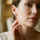 Ruby and Diamond Earrings