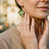Green Leaf Earrings