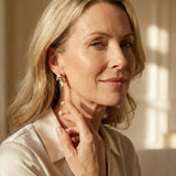Elegant Leaf-Shaped Pearl Earrings
