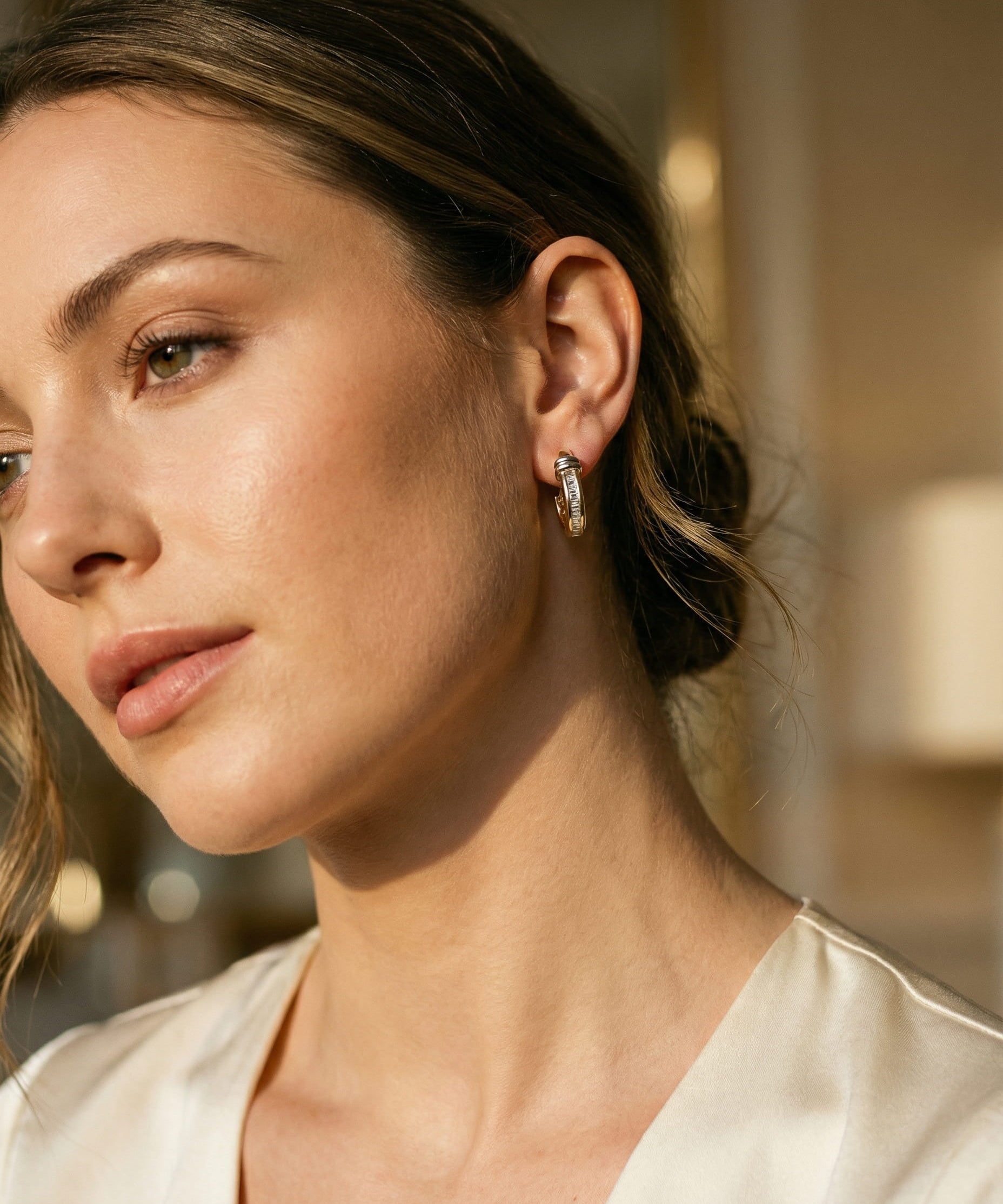 Vintage Gold Diamond Earrings