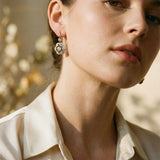 Vintage Crystal Mandala Earrings