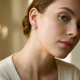 Elegant Sparkling Spiral Pearl Earrings