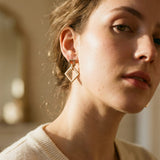 Gold-Plated Multi-Layer Earrings
