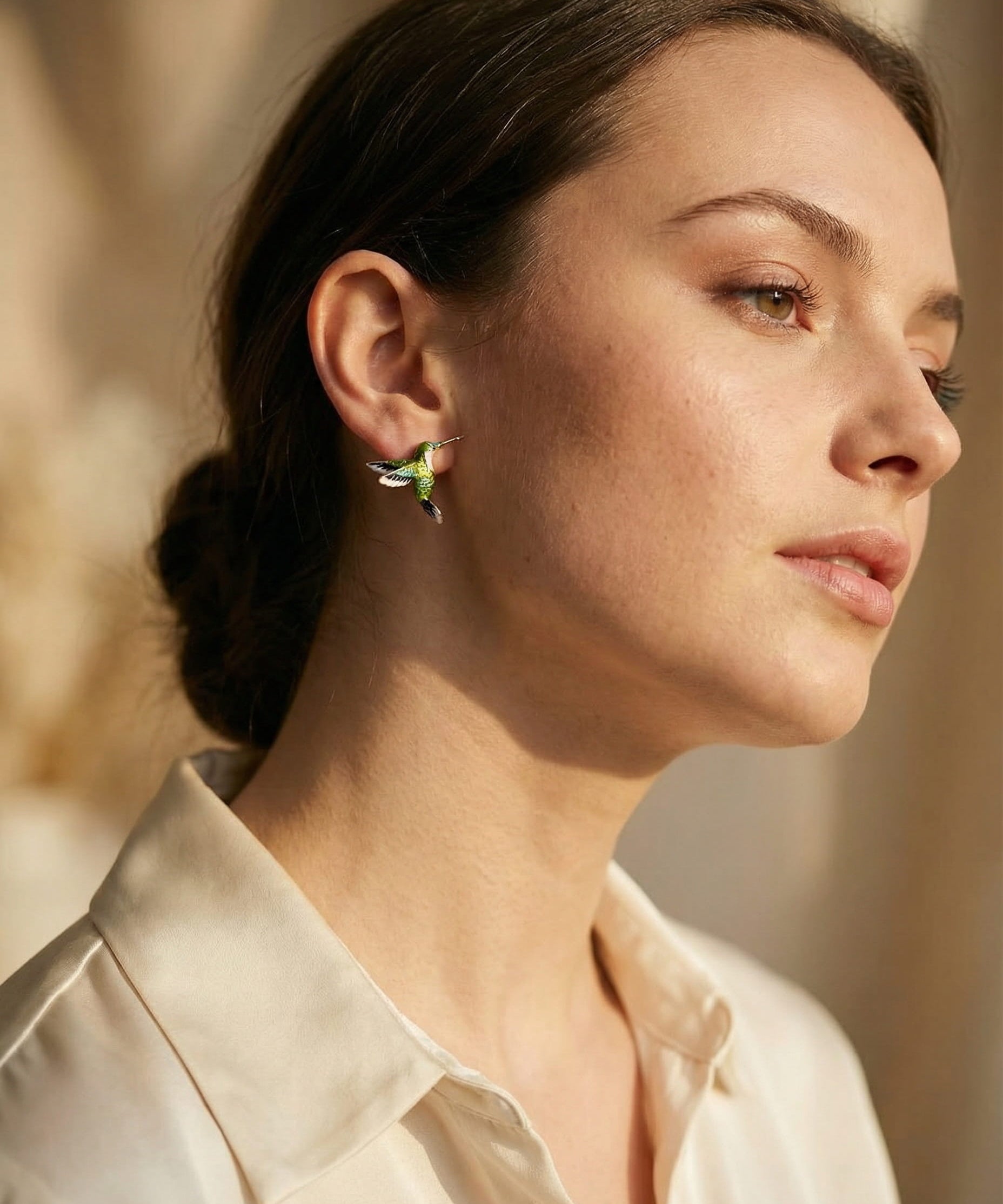 Creative Hummingbird Shaped Statement Earrings