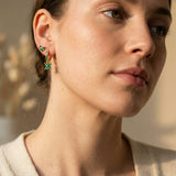 Diamond Flower Earring Set