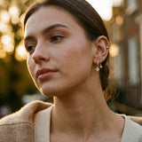 Diamond Flower Earring Set