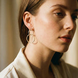 Vintage Gold and Silver Hoop Earrings