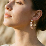 Vintage Butterfly Hoop Earrings