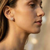Elegant Pearl Flower Earrings